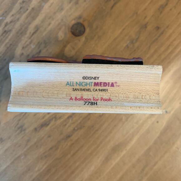 Winnie the Pooh Disney A Balloon For Pooh Rubber Stamp All Night Media 778H - Picture 4 of 8